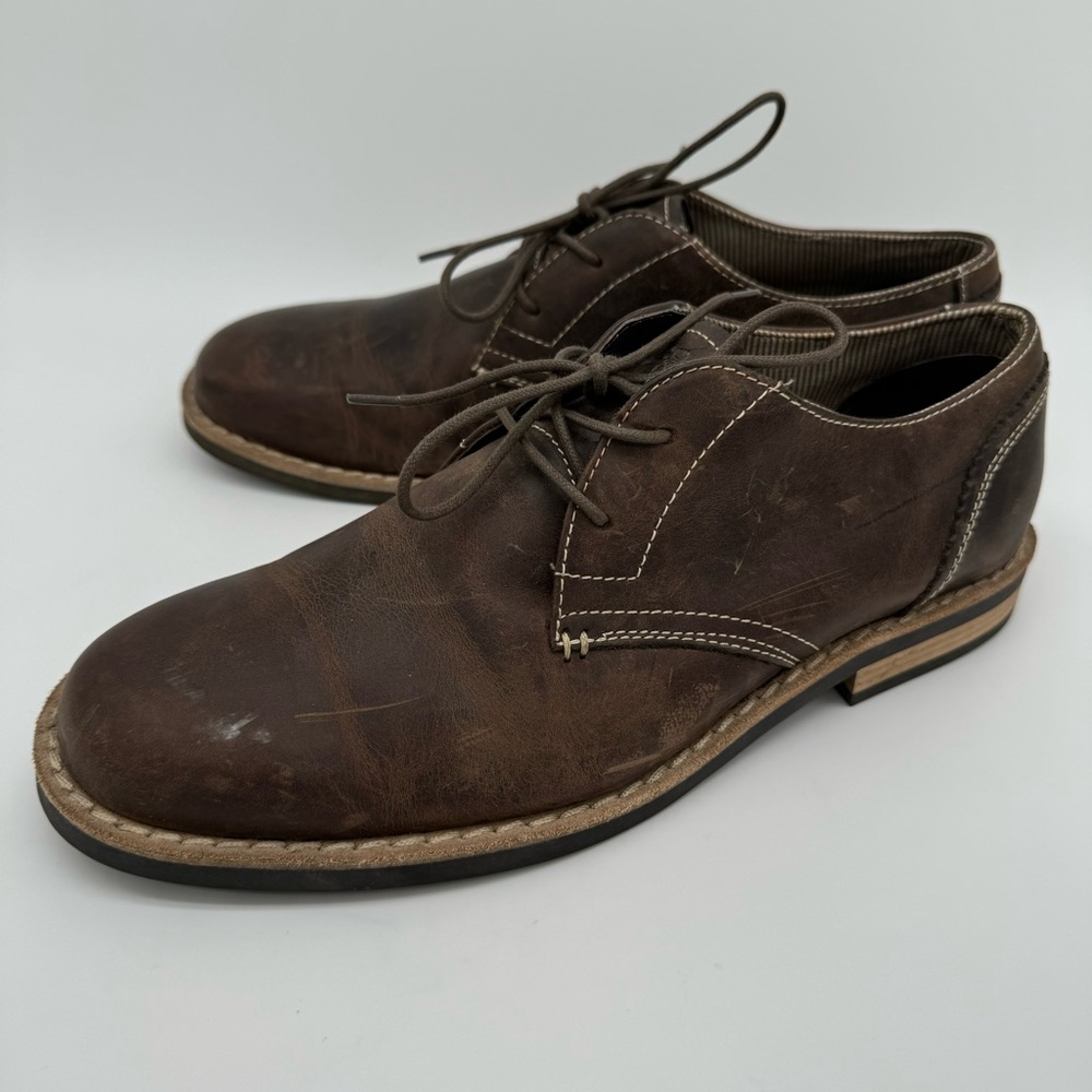Original Penguin Waylon Brown Leather Shoes Size 9.5